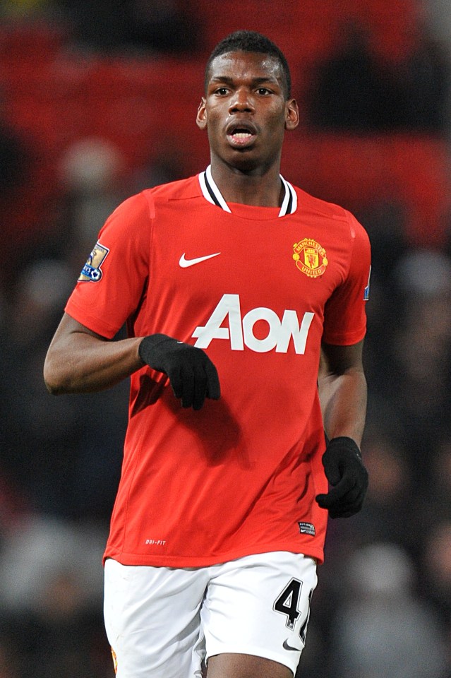  Paul Pogba made his Premier League debut as an 18-year-old against Stoke