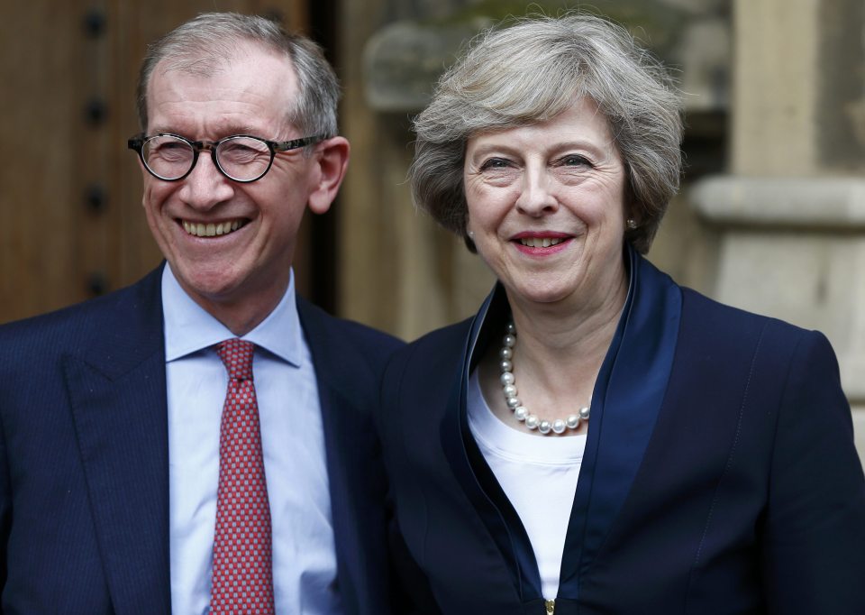  The couple came out in force together as May was announced to be David Cameron's successor