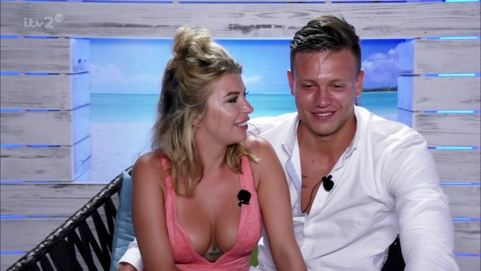  The couple were paired up on ITV2's Love Island