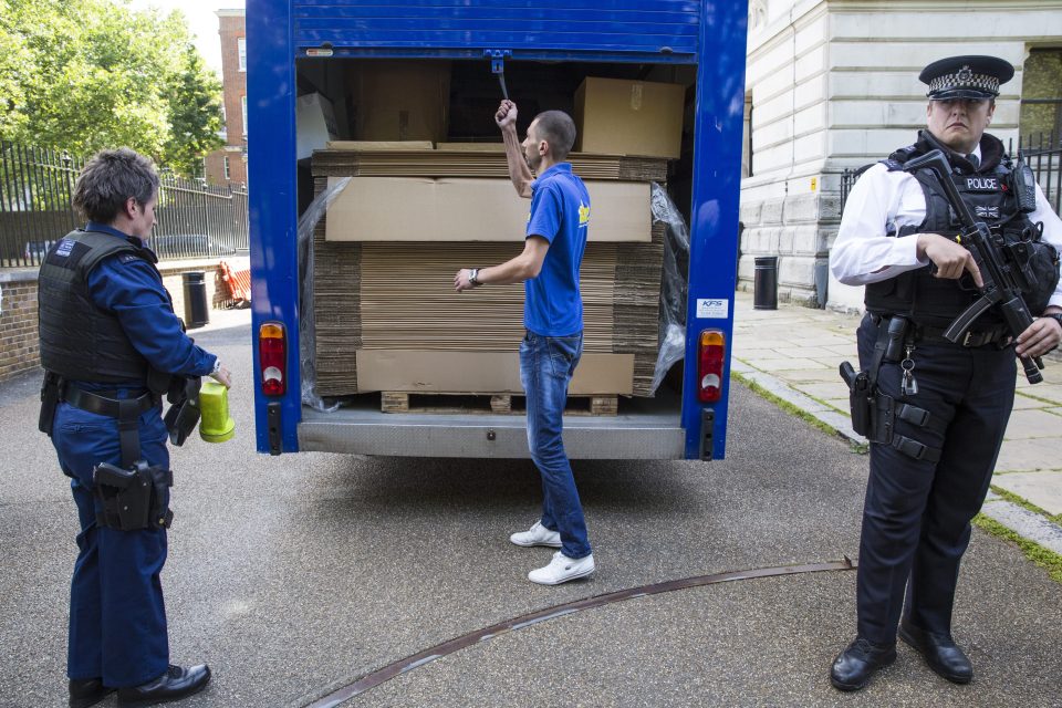  Yesterday removal vans were delivering cardboard boxes rather than packing them