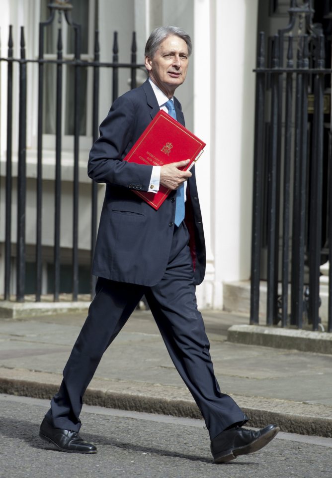  Mr Hammond was keen to hammer home the point that the deficit is still dangerously high