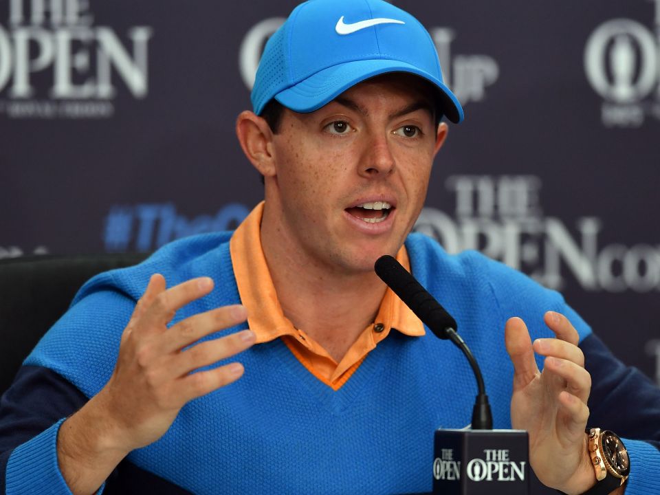  Rory McIlroy explained his play around Royal Troon during practice