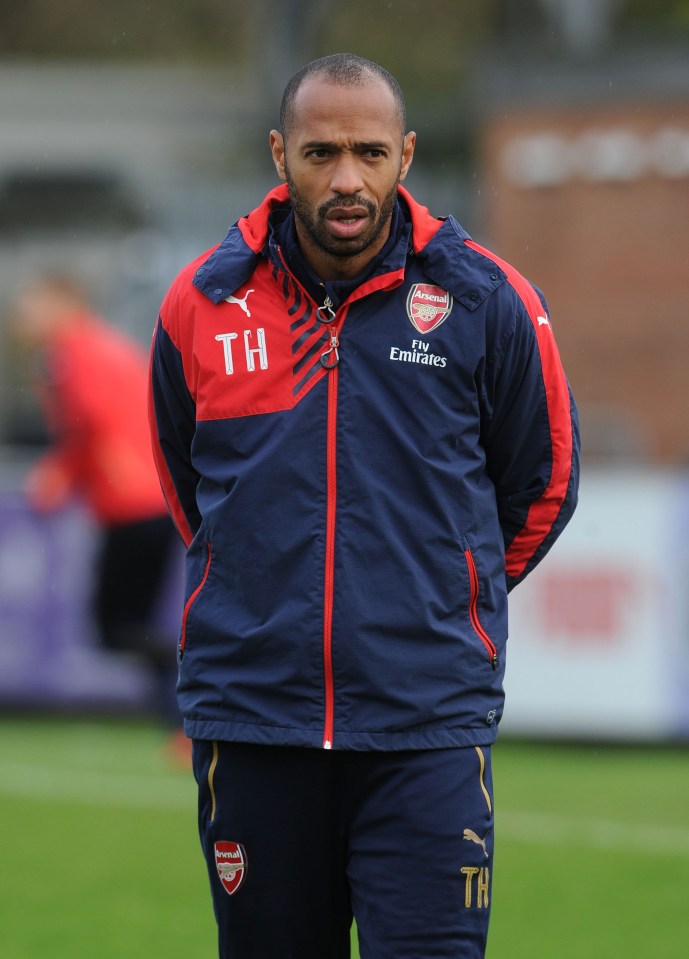  Henry used to be a part of Wenger's coaching set-up