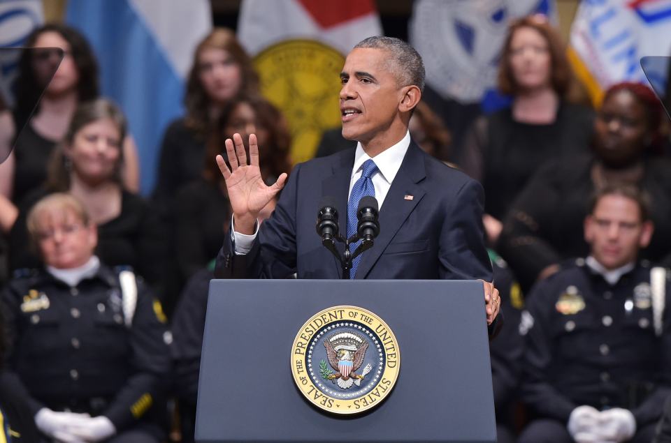  President Obama delivered a poignant speech at the memorial service for five slain police officers held in Dallas, Texas