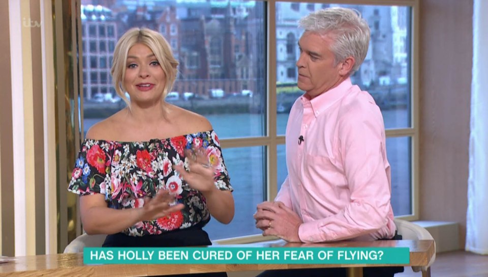  The 35-year-old has suffered from a terrible flying phobia since she was a little girl but thanks to regular This Morning guests The Speakmans, this time she was able to take to the skies with no fear at all