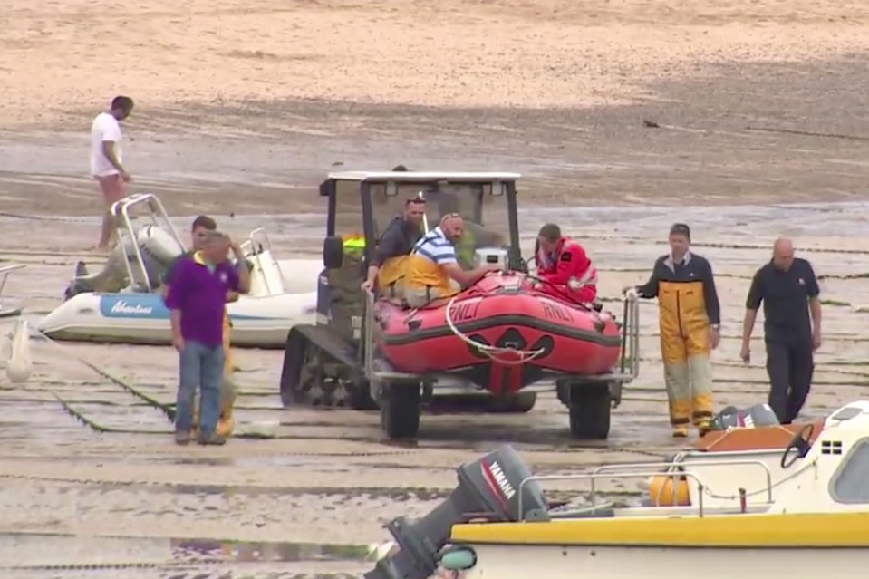  RNLI crews were on their way back in so were on the scene to help almost immediately when the teenager fell