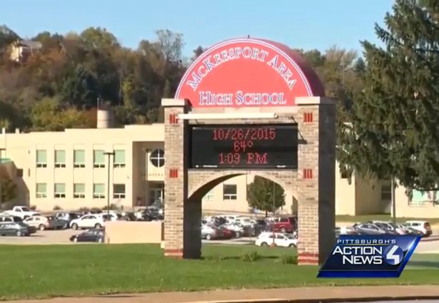  Teachers at McKeesport High School, pictured, heard pupils talking about sex sessions with Mellinger