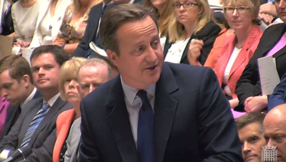  Prime Minister David Cameron speaks during his last Prime Minister's Questions