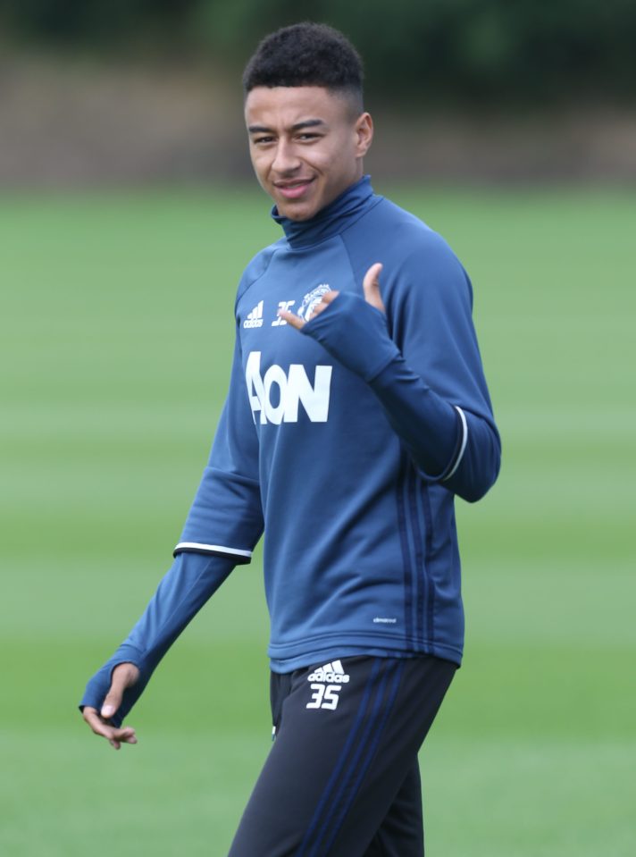  Jesse Lingard who scored Manchester Uniteds winning goal in the FA Cup final in pre-season training