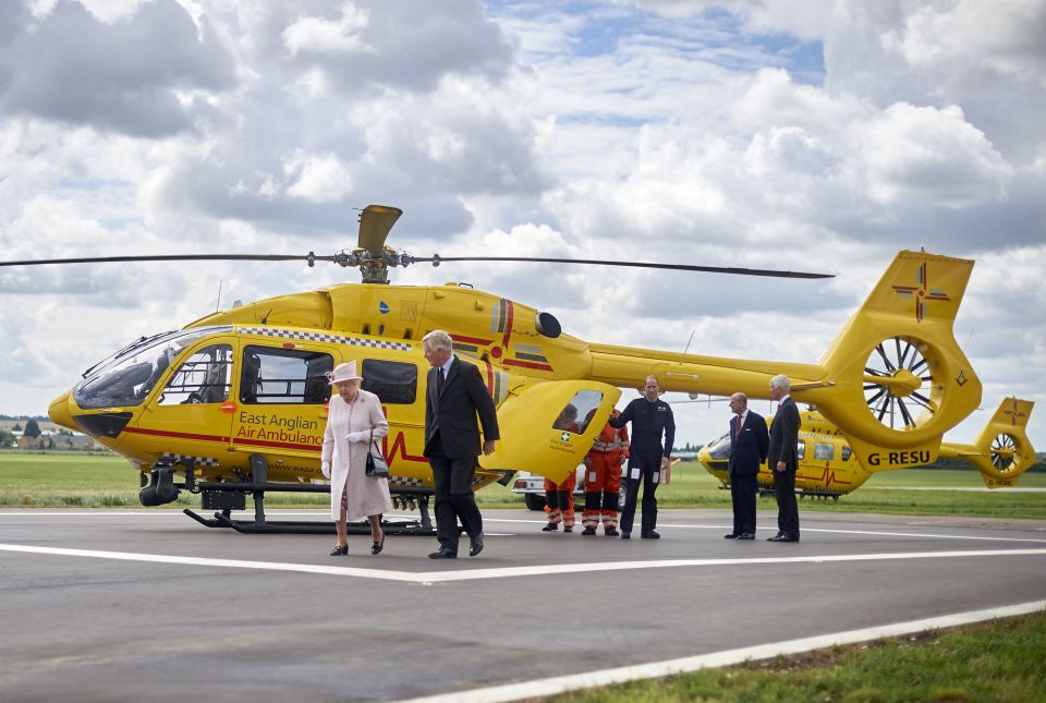  The royal duo looked impressed to have been shown the charity's H145 helicopter