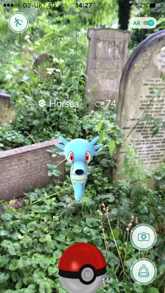  Character pops up at an East London cemetery