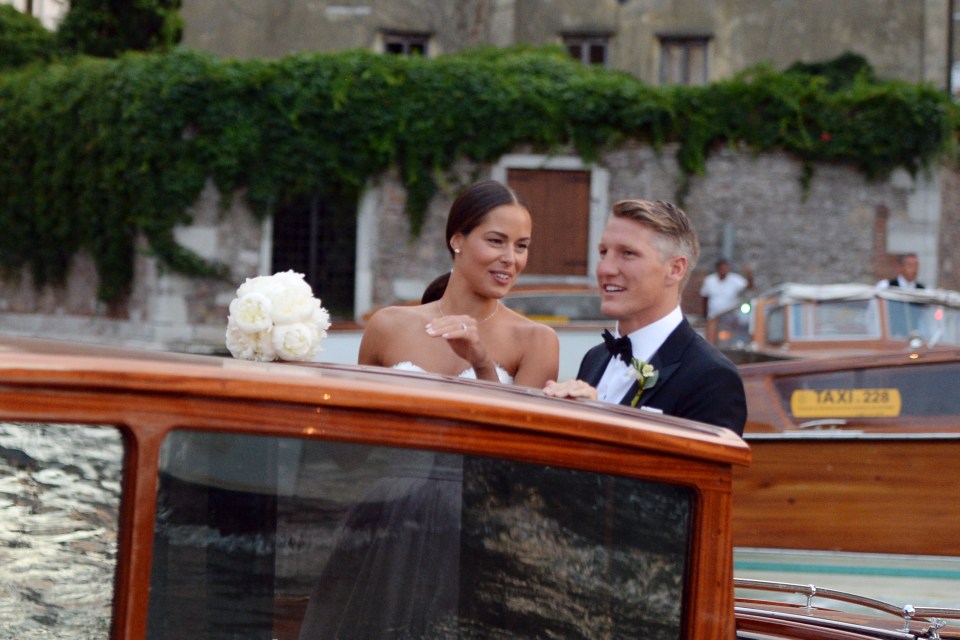  Happy couple Bastian Schweinsteiger and beautiful tennis star Ana Ivanonic got married in Venice, Italy in two extravagant ceremonies