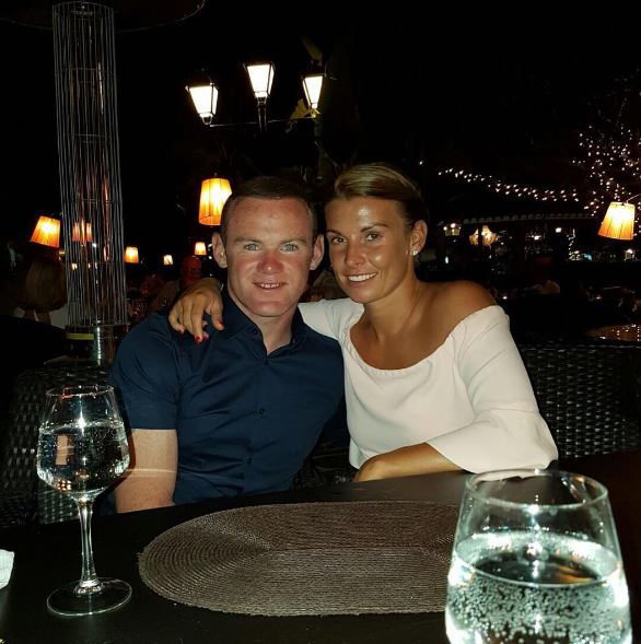  Wayne Rooney was having a romantic drink with wife Coleen on holiday in Ibiza