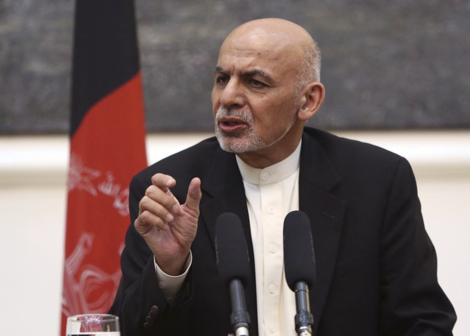  Afghan president Ashraf Ghani