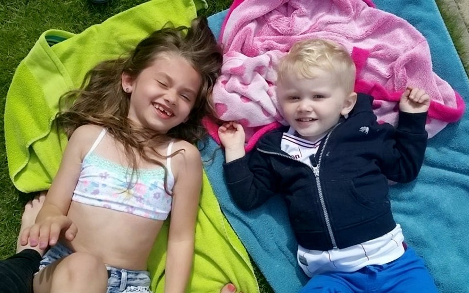  Charlie, pictured with his seven-year-old sister Olivia before he tragically fell ill