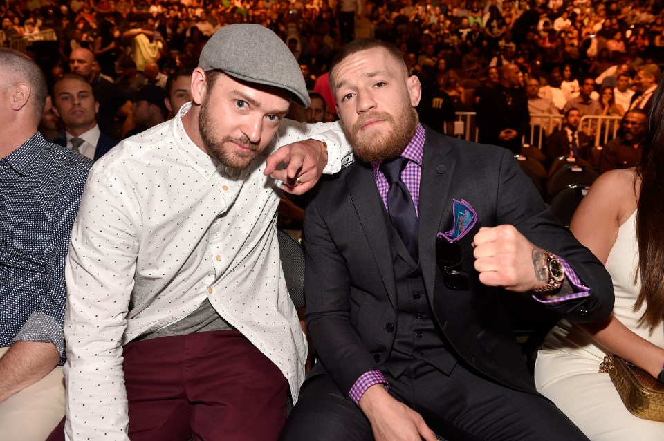 Hanging with the A-listers: Conor McGregor is a genuine crossover star in the US