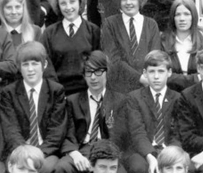  Philip Hammond, centre, was branded a "goth" by school chum Richard Madeley