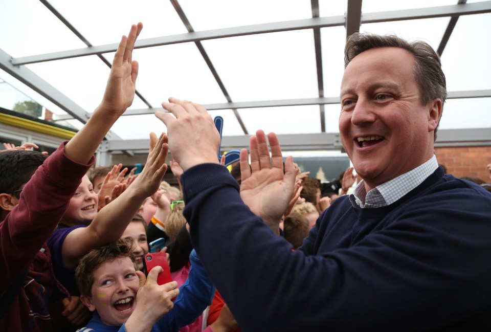  Mr Cameron visited the school hours after two girls are said to have taken ecstasy in the toilets