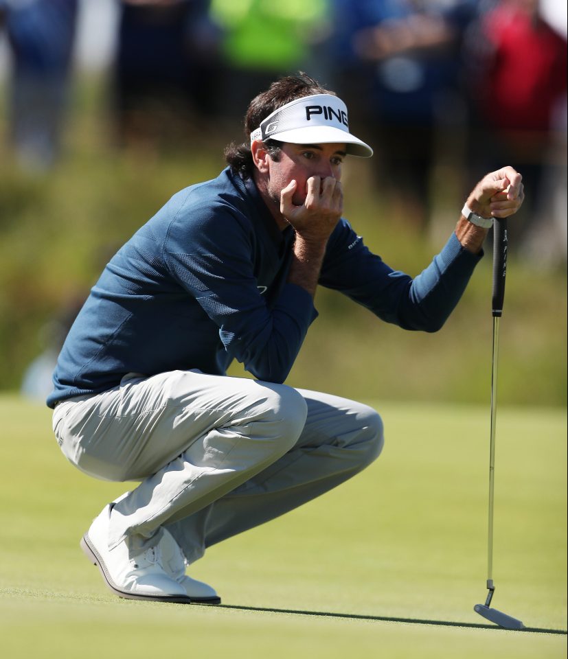  Bubba Watson ran up a disastrous triple-bogey six at the infamous eighth hole