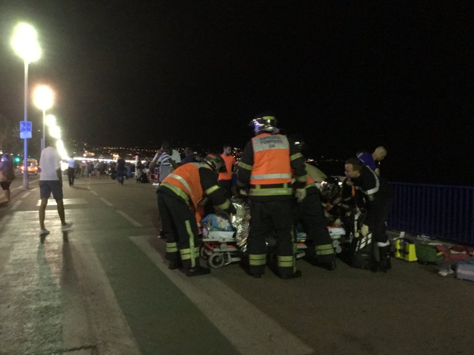  Medics tried desperately to save as many people as possible after the terrifying attack