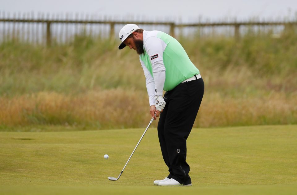  Andrew 'Beef' Johnston out on the course