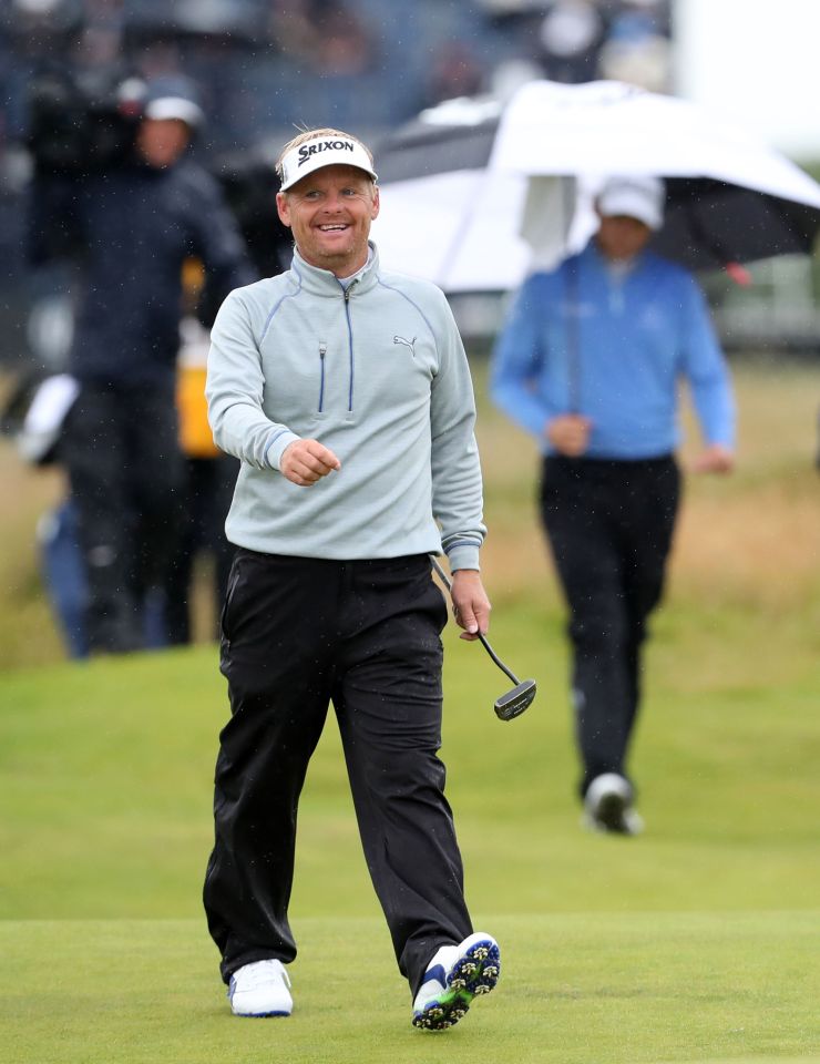  Soren Kjeldsen has been enjoying himself so far at Royal Troon