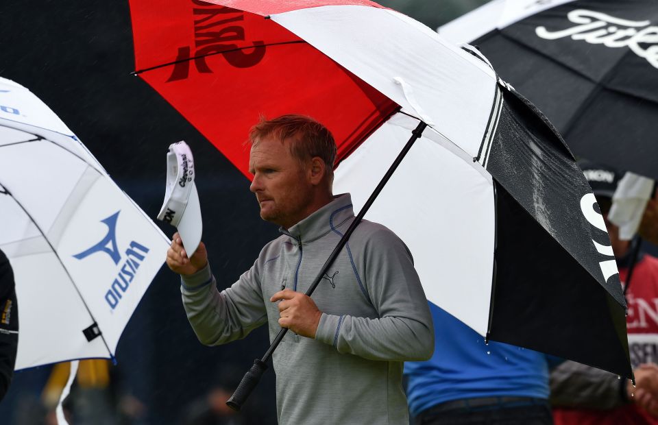  At just 5'7", Soren Kjledsen is one of the shorter golfers in action at The Open