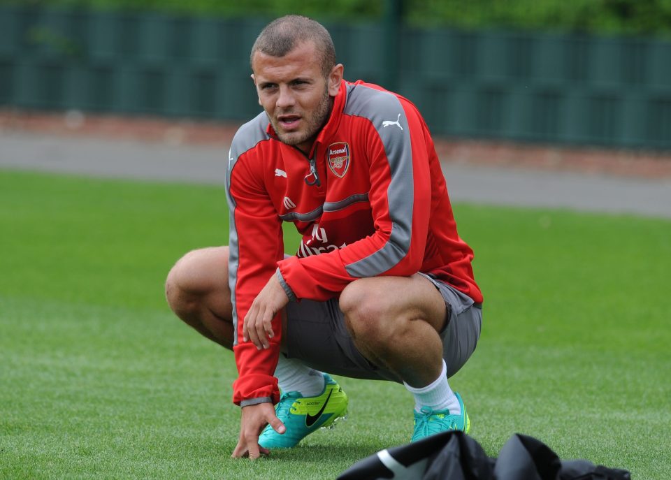  Jack Wilshere sports a new haircut on his return to Arsenal training