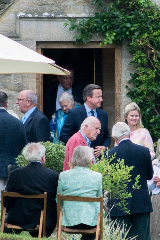  David Cameron MP at West Oxford Conservatives' summer party just hours after he approved the payoff