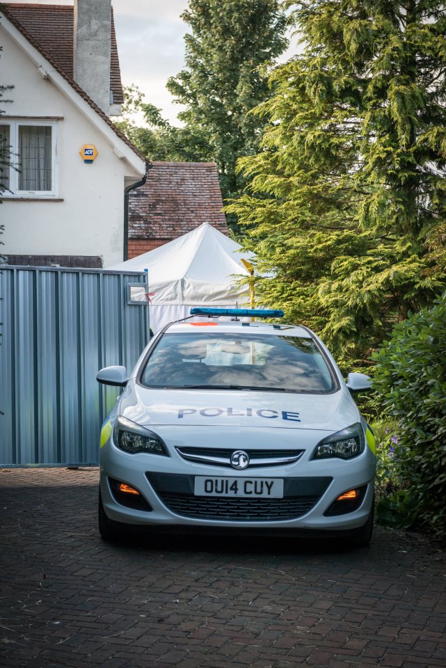  Police returned to the missing author's home at the start of the week and have since discovered a body