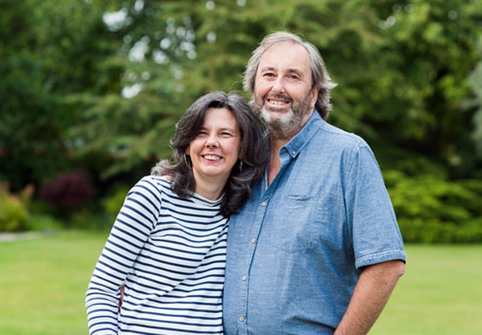  Helen with partner Ian Stewart, who is accused of her murder