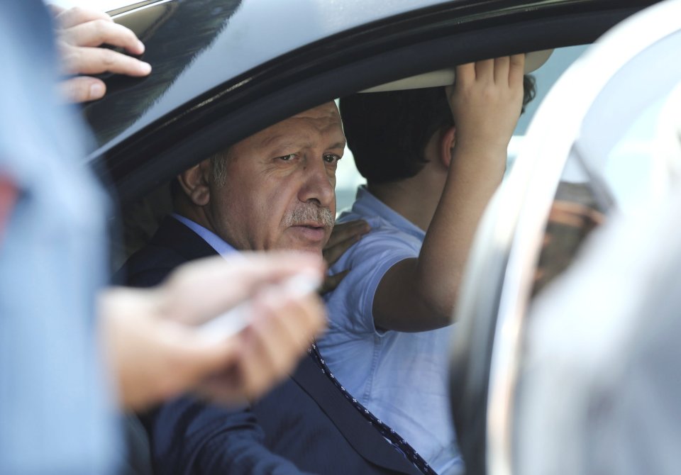  President Erdogan has blasted the US for housing his exiled enemy