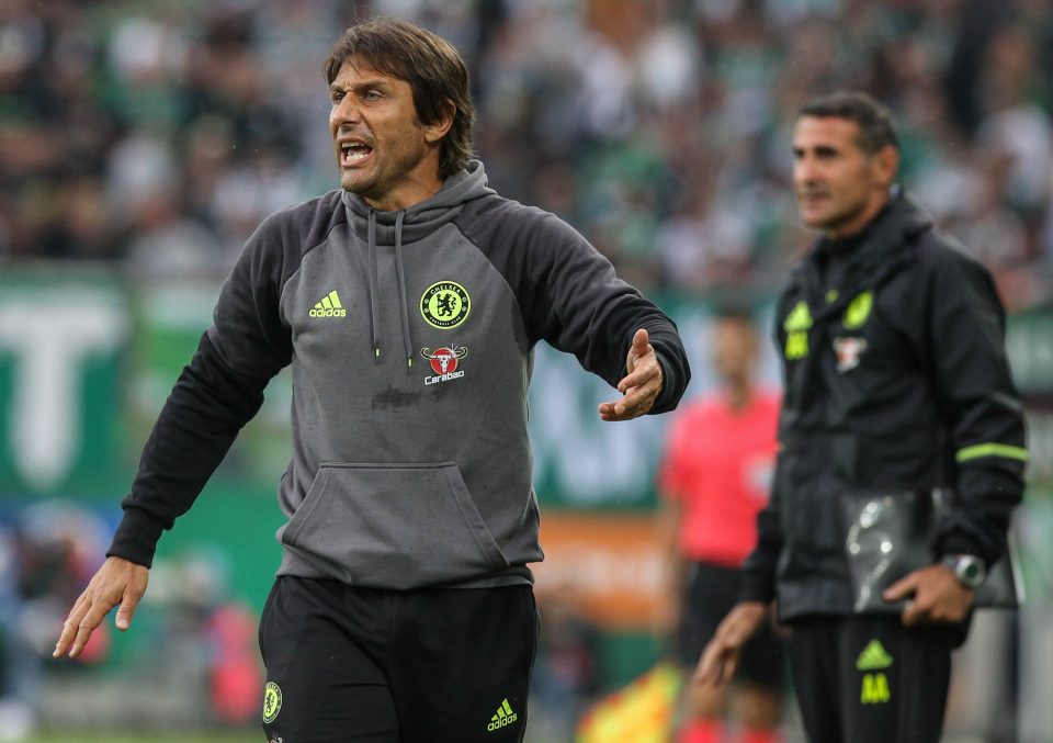  Conte was as animated as his reputation suggests in the friendly at Rapid Vienna