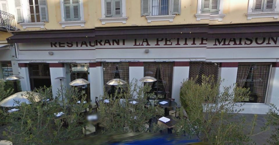  The posh La Petite Maison where the rocker was dining alongside the Mayor of Nice when the attack happened