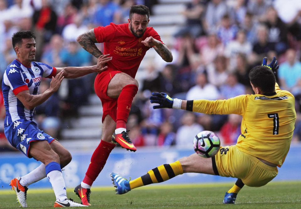  On the mark...Danny Ings put Liverpool on the road to victory