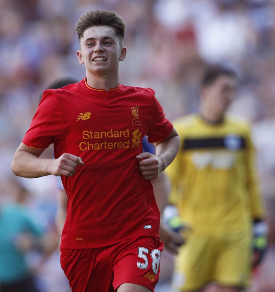  Goalden moment...teenager Woodburn is in scoring mode