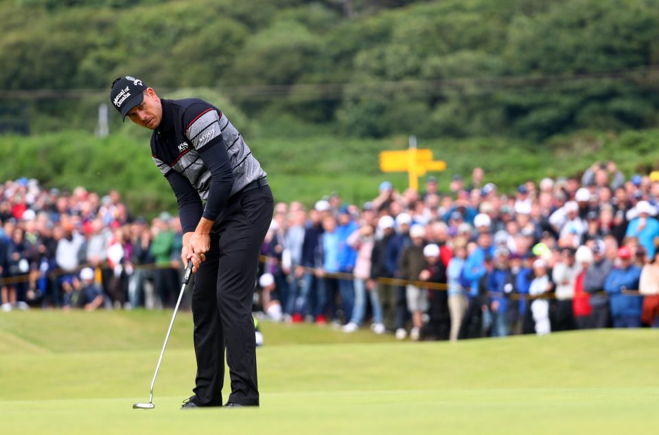  Stenson was a study in concentration as he turned things around to triumph