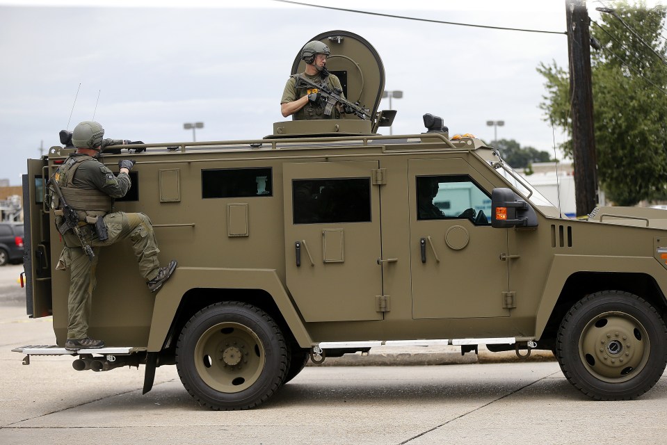  Law enforcement called in the heavy weaponry after the latest attack on police in the US