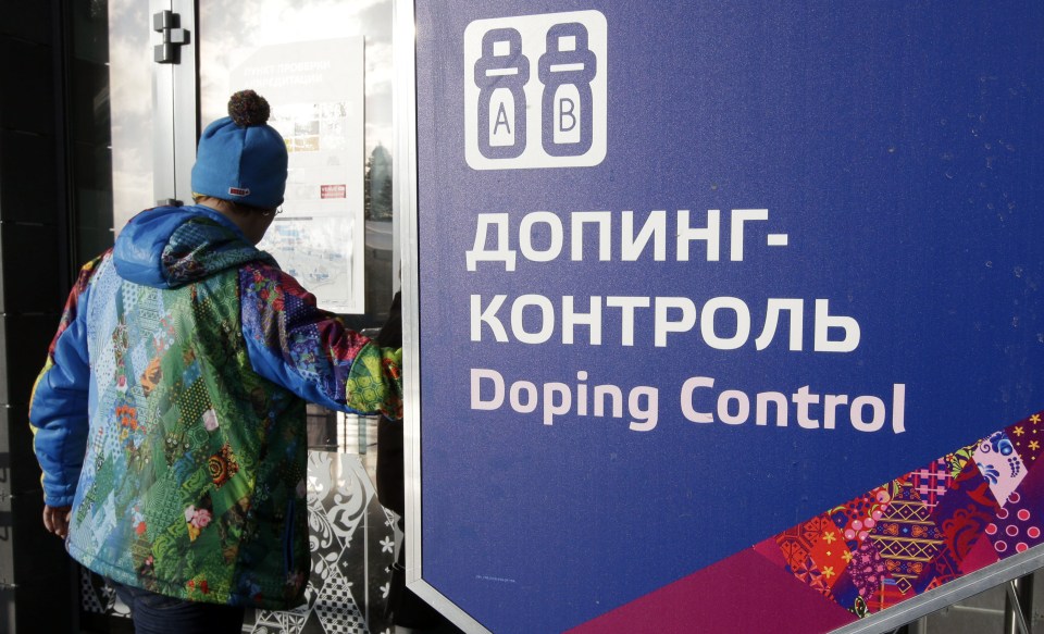  A Russian doping control centre