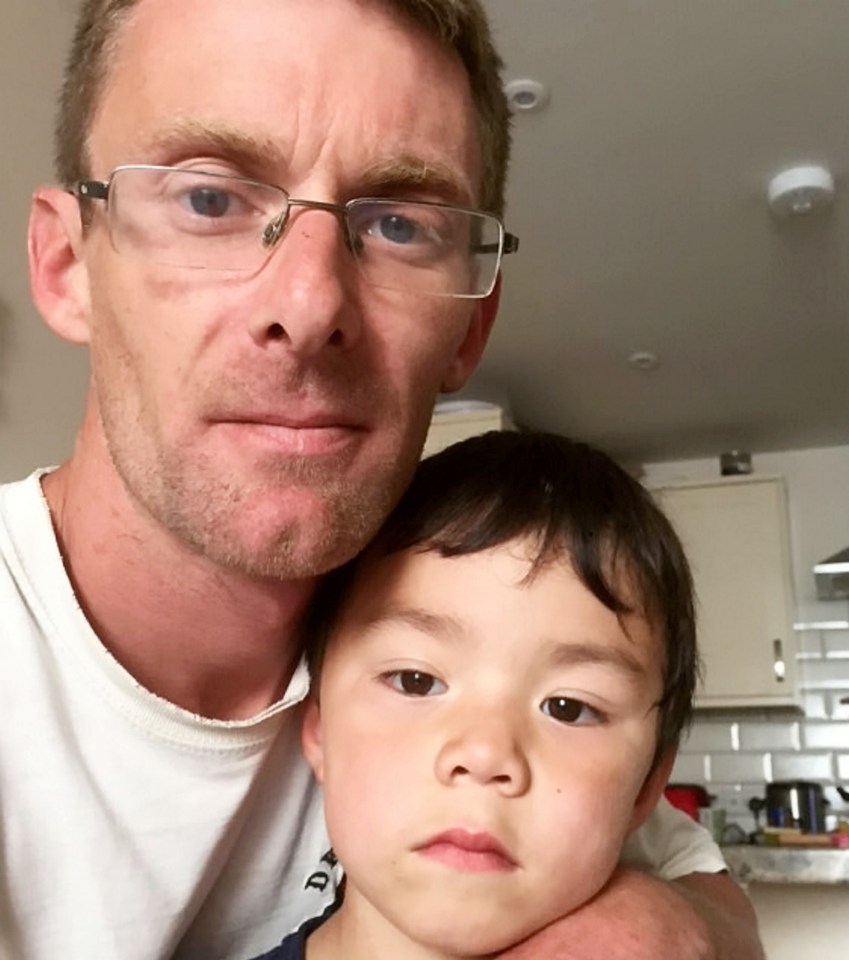  Leon Lu-Dexter with dad Aaron, who calls for action against the gulls