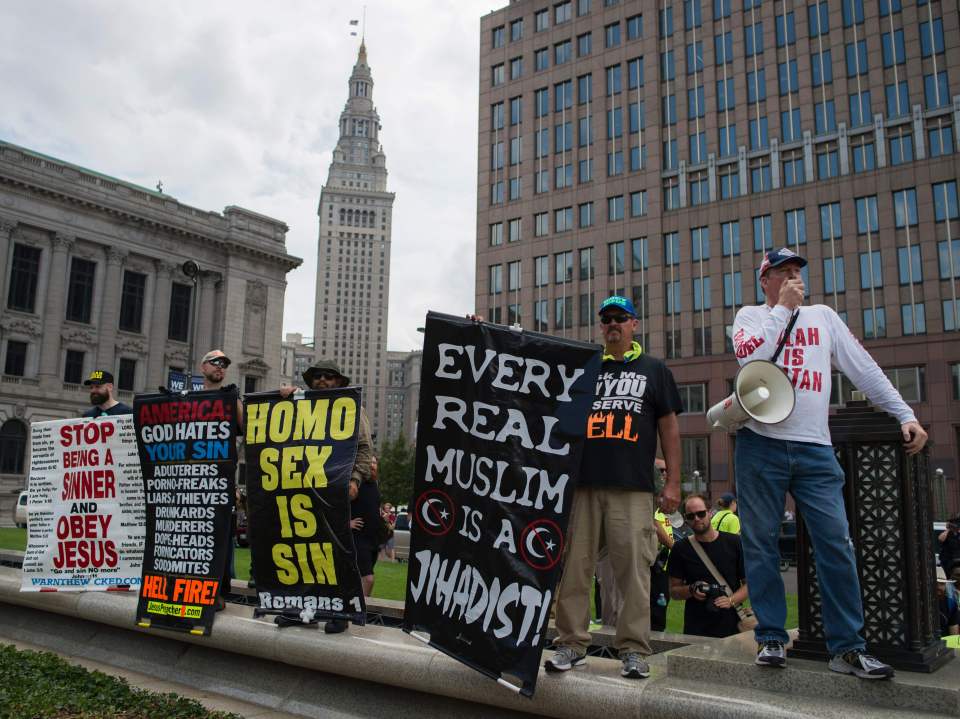  Protesters have used the Convention to air their views