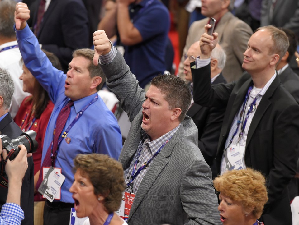  The hall was filled with a cacophony of noise as those in favour yelled “ayes” while those against shouted “no.” Womack, declared the ayes the winner