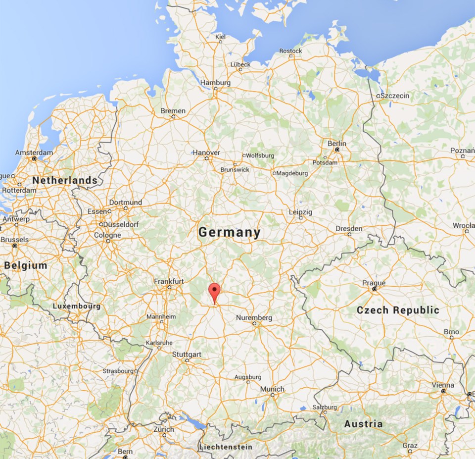  The attack happened in the Bavarian city of Würzburg - located between Frankfurt and Nuremburg