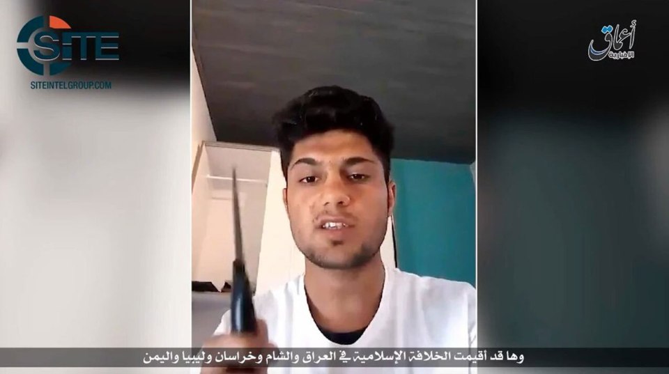  ISIS has released a video of a man it claims to be the 17-year-old Afghan behind a knife and axe attack on a German commuter train