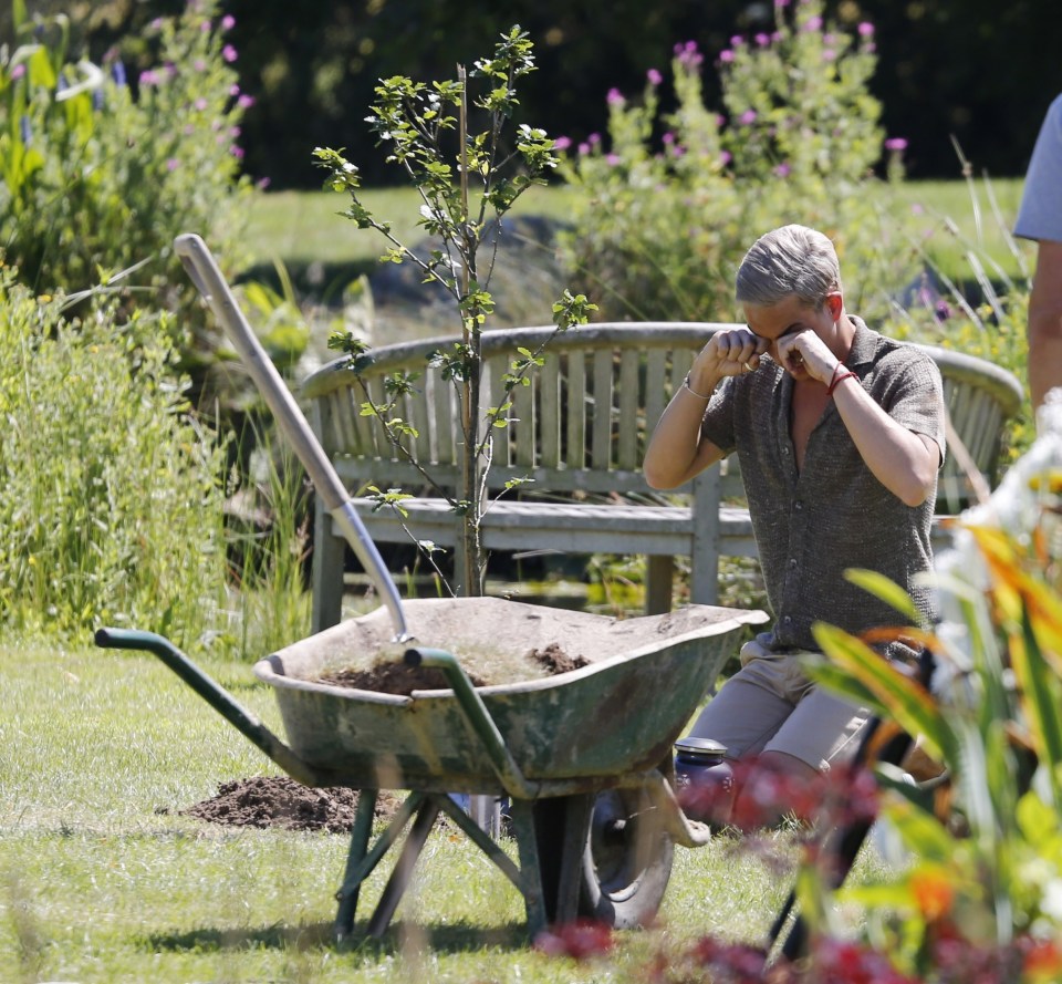  He broke down in tears at the pet cemetery in Essex