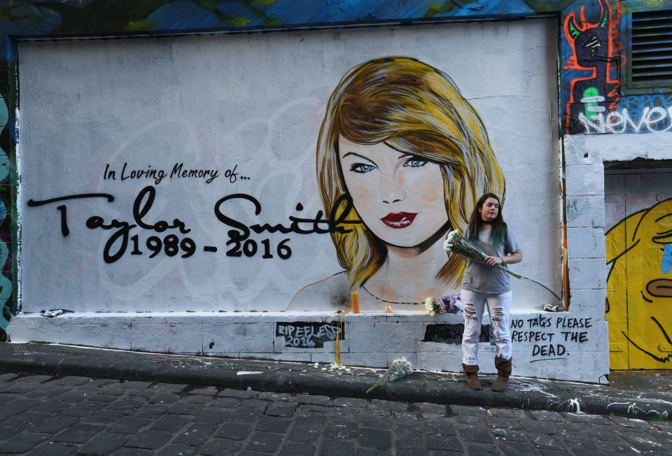  Artist Lushsux initially wrote: "The recent passing of @taylorswift is heart wrenching."