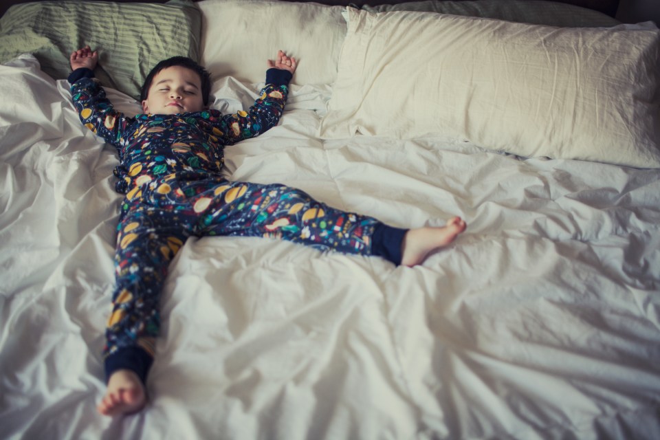 An early bedtime can help kids beat obesity in later life (Picture posed by model)