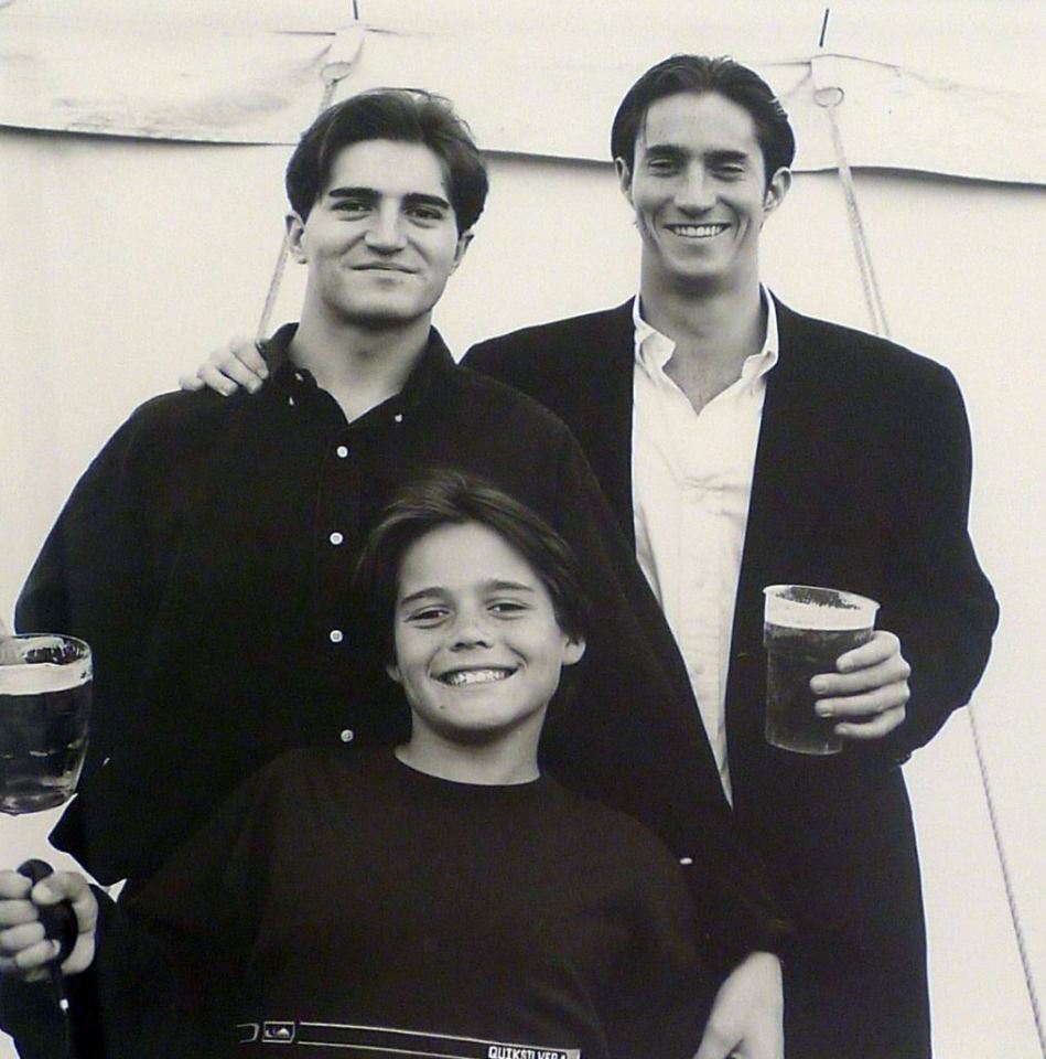  Michael Matthew seen here with brothers James (right) and Spencer (front)