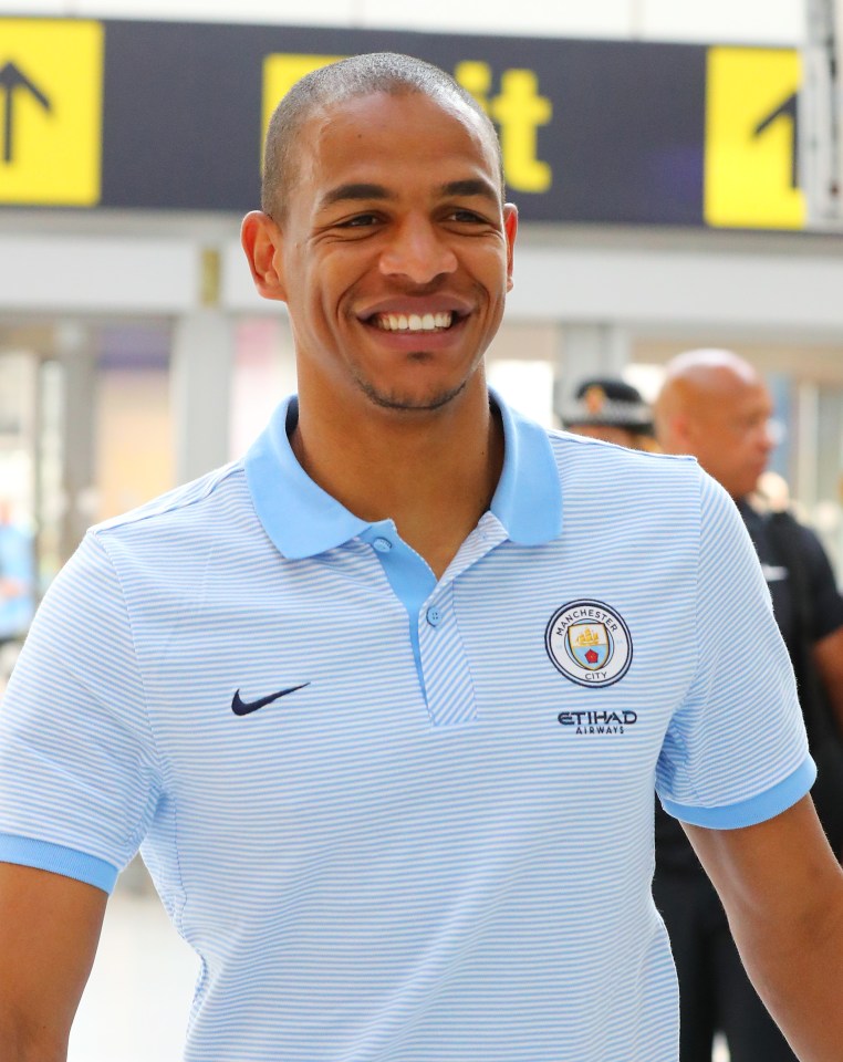  Fernando is all smiles as he prepared for Manchester City's pre-season