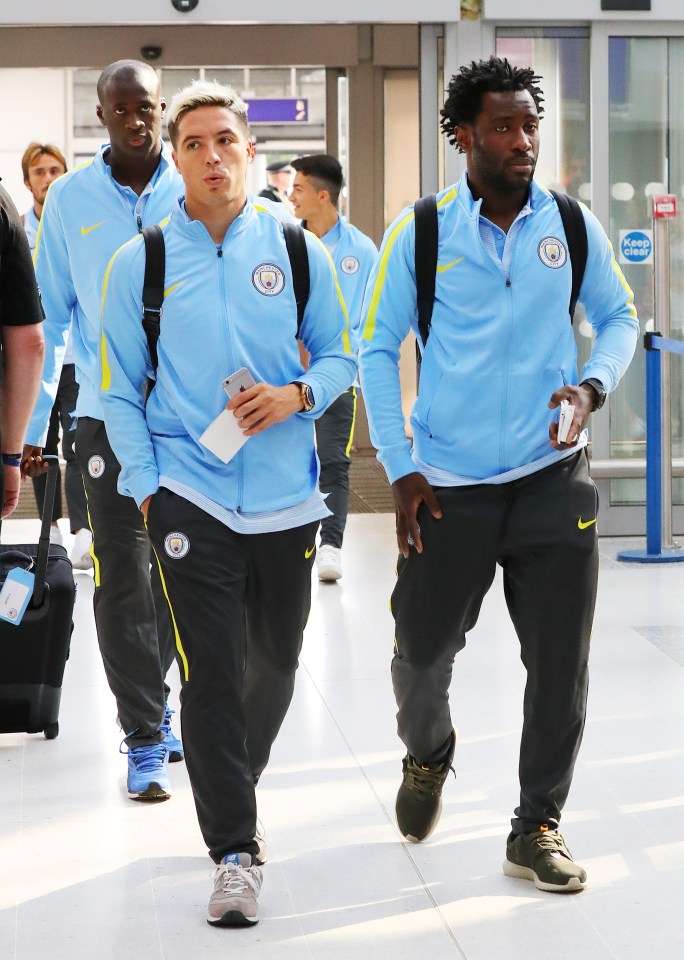 Samir Nasri and Wilfried Bony are both included in the pre-season friendly squad against Bayern Munich